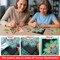 Diamond Painting Bookmark Bead Art Leather Book Mark Making Kit for Adults Night Craft Party DIY Diamond Art Drawing Bookmark by Number Painting for Arts Crafts Easter Women Gift (Black Heart)